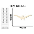 thumbnail image 2 of Unfinished Wood Swimming Shape - Craft - up to 46" DIY 18" / 1/2", 2 of 4