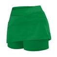 thumbnail image 4 of GEWSEY Women's Active Performance Skort Lightweight Skirt for Running Tennis Golf Workout Sports (Green, XXL), 4 of 4