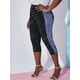 thumbnail image 3 of Malla lateral de mariposa apliques más tamaño capri leggings Rosegal Leggings de talla grande, 3 of 5