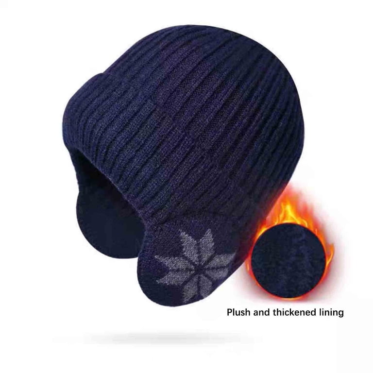 Merino Wool Slouchy Beanie Warm Winter Cap Cozy Stretchy Knitted Skull ZOELNIC Men main image 3