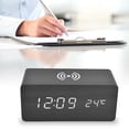 thumbnail image 1 of Relajes desesspertador led, relaj electrónico seguro y estable para dormitorio, relajor activado por voz, relaj desespertorador digital con detección de temperatura para, 1 of 7