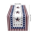 thumbnail image 3 of Aufmer 250th Anniversary Independence Day Table Runner Patriotic Themed Decorative Tablecloth Polyester Reusable Cloth Mat For Living Room Coffee Table Kitchen Holiday Layout(S), 3 of 6