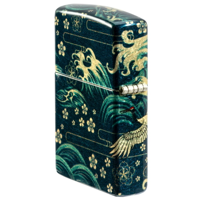 Zippo Eastern 540 Fusion Design Pocket Lighter, Waves and Cranes