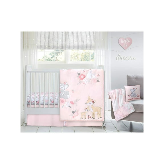 Wendy Bellissimo Baby Girls' 4-Piece Bedding Set - pink, one size