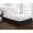 Chocolate/Black, variant on D.N.G. BEDDINGS Luxury 1 Piece Split Corner Two Tone Tailored Bed Skirt, King Size 6 Inch Deep Pocket, 800 Thread Count, 100% Egyptian Cotton, Solid Black/Hot Pink Color.
