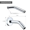 thumbnail image 4 of Brazo de ducha de extensión montado en la pared (se vende con brida para brazo de ducha) para U4993-PK de 6 pulgadas cromado, 4 of 5