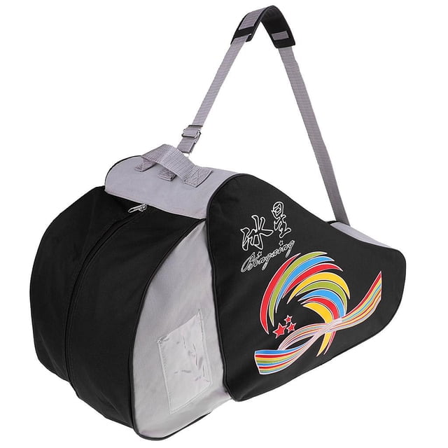 Bolsa para Equipo de Patines DYNWAVEMX Almacenamiento de patines de patinaje bolsa de transporte para patines de Ruedas para Hombres Y Mujeres con Correas negro