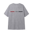 thumbnail image 2 of Gyujnb Paris Print Side Slit Short Sleeve T Shirt Casual Round Neck Loose Tee (Girls),11-12 Years, 2 of 3
