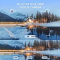thumbnail image 4 of 4K Dual Screen Vlogging Camera with 18X Zoom Anti-Shake, 64GB Card & 2 Batteries, Portable Point and Shoot Digital Camera for Selfie Family Friends, 4 of 17