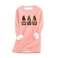 thumbnail image 2 of Chandail en Molleton Surdimensionné pour Femmes Mode Décontractée Manches Longues Col Rond Blouses & Chemises Chemise en Liquidation, 2 of 3
