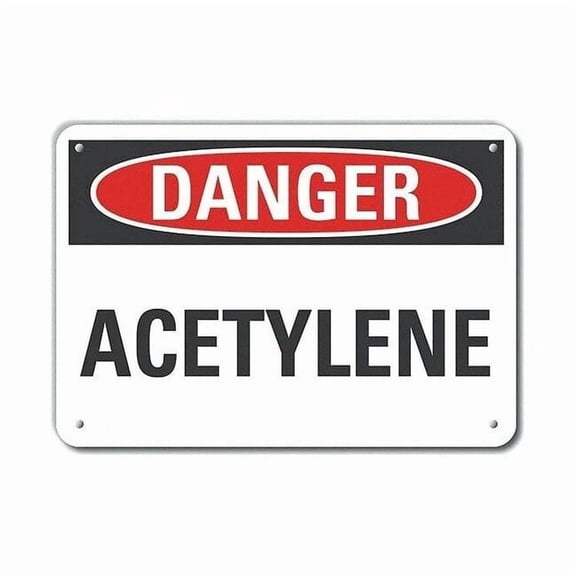 Lyle Danger Sign,7 in x 10 in,Aluminum LCU4-0324-NA_10X7