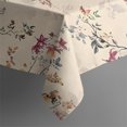 thumbnail image 5 of Pioneer Flower Floral Print Pattern Square Tablecloth,Waterproof Square Table Cover,Wipeable Spillproof Washable Table Cover for Home Kitchen Party Decor 42"X42"(107x107cm), 5 of 6