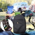 thumbnail image 3 of Organizador de utensilios de camping Cola Soporte de vajilla Bolsa de viaje para cocinar al aire libre Negro, 3 of 8
