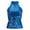 Blue, variant on Womens Sequins Neck Short Vest Tops Party Club Clothes Pull on Closure Night Out Blouse