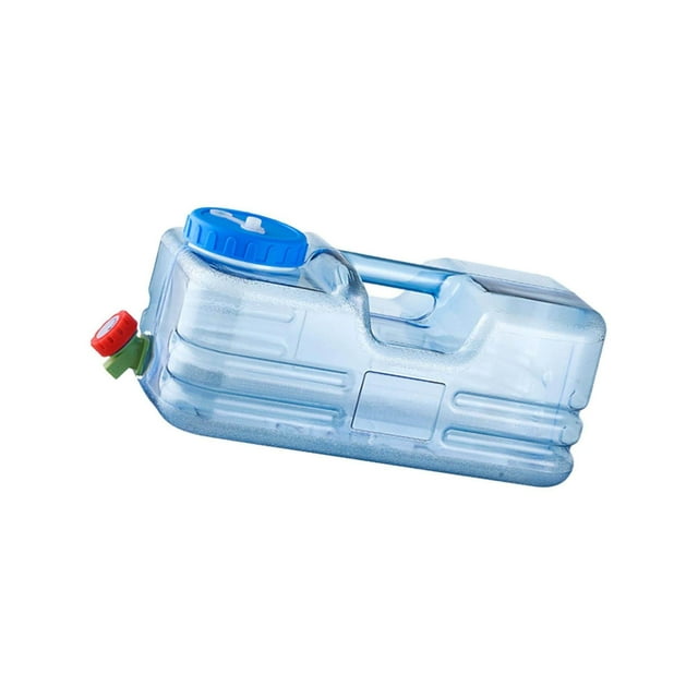 pitrice Contenant d'Eau avec Robinet Bouteille Porte-Eau Camping Conduite Randonnée Camp Randonnée Urgence 10 L 40x20x18 cm