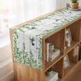 thumbnail image 6 of Table Runners 90 Inches Long Dress Scarves, Spring Botanical Farmhouse Coffee/Dining/Kitchen Table Runner for Living Room, Watercolor Leaves Flowers Birds Gray Wood 13x90 Inch, 6 of 9