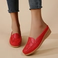 thumbnail image 2 of Mepaouo Mules pour Femmes Confortables Élégantes à Bout Rond à Talon Compensé Sandales Sabots Sans Arrière à Enfiler Mocassins de Travail, 2 of 8