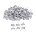 thumbnail image 3 of 50 piezas de tapas de adornos navideños, adornos navideños de repuesto, tapas de perchas, tapas de decoraciones de bricolaje para perchas navideñas Plata, 3 of 8