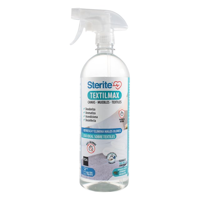 Sterite Textilmax Spray Desinfectante Aromatizante de Telas y deodorizante elimina olores sterite ST_Textil_1L