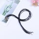 thumbnail image 3 of 10pcs Moda Línea de cera negra Collar Colgante Charm Cord perlas DIY Cuerda Correa Cuerda Broche de langosta Cadena de joyería de cuero (Negro), 3 of 8