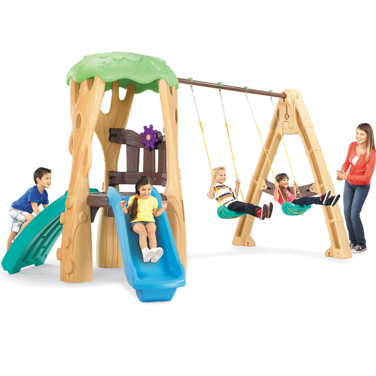 Little Tikes Tree House Plastic Swing Set for 3 - 8 Year Old's - image 3 of 6