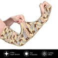 thumbnail image 3 of Sun Protection Arm Sleeves for Men Women, Dachshund striped sailor suit cute Sleeves to Cover Arms with Thumb Hole Cooling Sleeve, 3 of 6