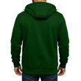 thumbnail image 4 of Vxararl Zip Up Hoodies for Men Tactical Jackets with Zipper Pockets Long Sleeve Sweatshirt Casual Fashion Sports Hooded Jacket Tops Zip Up Hoodie Men Green XL, 4 of 4