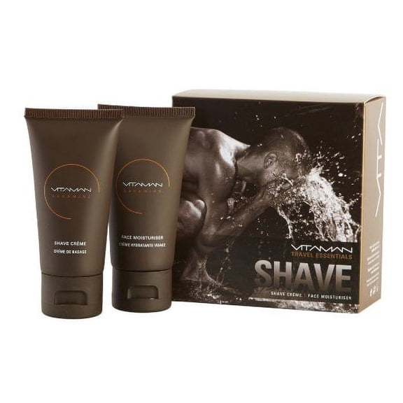 Vitaman Travel Essential Natural Shaving Cream & Face Moisturizer