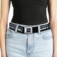thumbnail image 5 of Ford Belt, Seatbelt Buckle Belt, F150 Emblem Black Silver Fade, Youth 22 to 32 Inches, 5 of 9