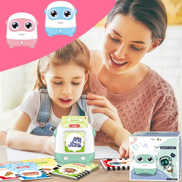Sentmoon Outdoor Toys for Kids Ages 4-8 Kids Toys For Child, Learning Toys Talking Flash Cards With 110 Cards 220 Sight Words, Preschool Educational Toys Games With Sound Effect Christmas Gifts