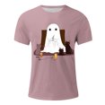 thumbnail image 4 of Blusas y camisas de manga corta y cuello redondo para hombre. Blusas/camisetas de manga corta con cuello redondo y estampado de Halloween para hombre. Blusa para hombre., 4 of 4