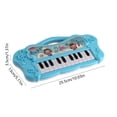 thumbnail image 3 of Blue Kids 22 Key Electronic Keyboard Piano With Built-In Speakers For Early Music Education, 3 of 9