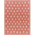 thumbnail image 2 of Hauteloom Kyna Living Room, Bedroom Area Rug - Orange, Brown, Red - 5'3" x 7', 2 of 8
