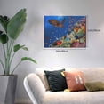 thumbnail image 2 of Balery Colorful Coral Reef Pattern Canvas Decorative Picture – 30x40in Premium Wall Art, Modern Canvas Print for Home Decor（Horizontal）, 2 of 6