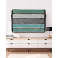 thumbnail image 3 of Outdoor TV Cover 40 to 43 Inch Weatherproof, Teal Grey Farmhouse Wood Texture Waterproof TV Screen Protector for Outside Decor with Zipper and Pocket 40"L x 25"H , Vintage Rustic Wooden Plank, 3 of 7