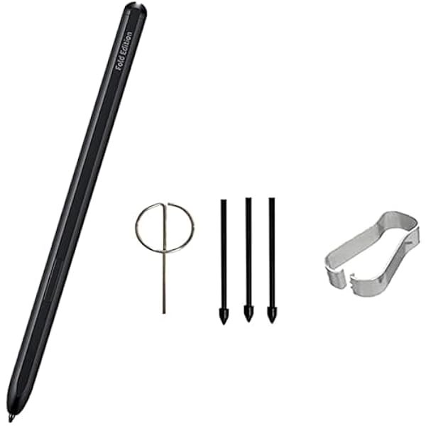 wonima44 Galaxy Z Fold 4 Pen Stylus Replacement for Samsung Galaxy Z Fold 4/5 S Pen Stylus Pen,Compatible Galaxy Z Fold 4/5 Phone EF-FF92PCBEGUS with Eject Pin+2 Tips (Black)