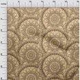 thumbnail image 3 of oneOone Georgette Viscose Light Brown Fabric Asian Block Mandala Sewing Craft Projects Fabric Prints By Yard 42 Inch Wide, 3 of 4