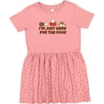 thumbnail image 3 of Inktastic I'm Just Here for the Food Girls Toddler Dress, 3 of 5