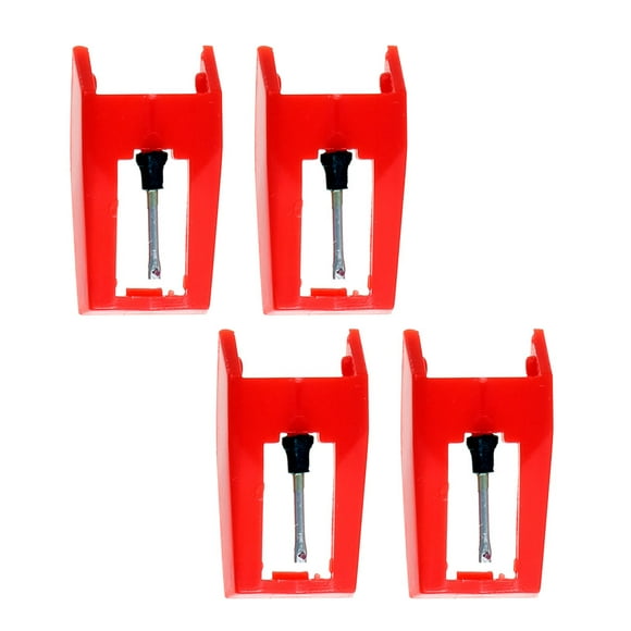 CRAFTHROU 4Set Red Turntable Needles for Easy Installation at Home
