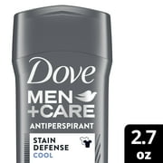 Dove Men+Care Stain Defense 72H Protection Antiperspirant Deodorant, 2.7 oz