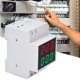 thumbnail image 1 of Ligero AC80-300V AC0-99.9A Medidor Digital, Medidor de Potencia de Una Sola Fase, Nivel de Precisión Fácil de Instalar ± 1% Para Medir El Hogar de Energía Elechtrica, 1 of 7