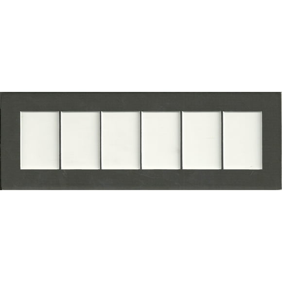 Black 6 Opening Picture Mat Matting for Letter Art, This is for The Mat Only