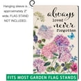 thumbnail image 6 of Spring Hydrangea Garden Flag 12x18 Vertical Double Sided Purple Flowers Welcome Summer Farmhouse Holiday Outside Decorations Burlap Yard Flag BW799, 6 of 6