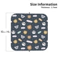 thumbnail image 2 of Fuzoiu Cartoon Animals Print Leather Coasters Set,Drink Coasters Set of 4,for Tabletop Protection, Durable PVC Coasters,Home Décor and Housewarming Gift-Square, 2 of 6