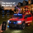 thumbnail image 4 of RAM 24V Ride On Car for Kids, 2 Seats Electric Car w/Remote Control, Bluetooth, MP3 Music, Lights, Powered Ride On Toy with 4 Wheels Spring Suspesion for Age 3-8 Boys & Girls, Fire Truck, 4 of 9