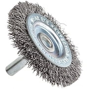 Forney Industries Command PRO Wire Wheel Crimped, 2 in x .014 in x 1/4 in Shank, Bulk