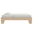 thumbnail image 2 of Little Seeds Maverick Montessori Toddler Floor Bed with 2 Heights, Natural Wood Grain, 2 of 20