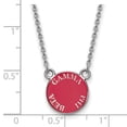 thumbnail image 2 of 925 Sterling Silver Rh-plated LogoArt Gamma Phi Beta Sm Enl Pend With Necklace; for Adults and Teens; for Women and Men, 2 of 3