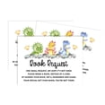 thumbnail image 2 of Inkdotpot 30Dinosaur Jungle Animals Baby Shower Book Request Cards Bring A Book Instead Of A Card Baby Shower Invitations Inserts Games, 2 of 6