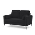 thumbnail image 5 of Miekor Furniture 3 Piece Living Room Sofa Set, including 3-Seater Sofa, Loveseat and Sofa Chair, with Two Small Pillows, Corduroy Black 00204, 5 of 9